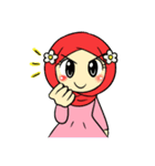 so cute muslim girl（個別スタンプ：38）