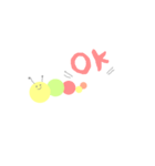 パステルカラーいもむしたろうの日常会話（個別スタンプ：14）
