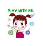 "V" pigtails baby（個別スタンプ：1）
