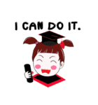 "V" pigtails baby（個別スタンプ：4）