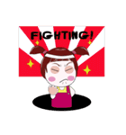 "V" pigtails baby（個別スタンプ：6）