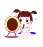 "V" pigtails baby（個別スタンプ：8）