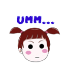 "V" pigtails baby（個別スタンプ：9）