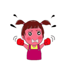 "V" pigtails baby（個別スタンプ：13）
