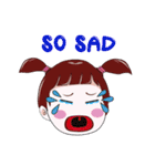"V" pigtails baby（個別スタンプ：15）