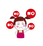 "V" pigtails baby（個別スタンプ：16）