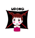 "V" pigtails baby（個別スタンプ：18）