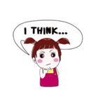 "V" pigtails baby（個別スタンプ：21）