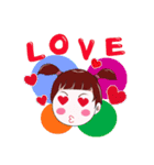 "V" pigtails baby（個別スタンプ：24）