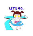 "V" pigtails baby（個別スタンプ：28）