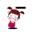 "V" pigtails baby（個別スタンプ：29）