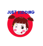 "V" pigtails baby（個別スタンプ：31）