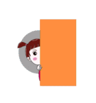"V" pigtails baby（個別スタンプ：32）