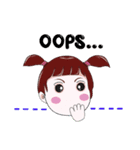 "V" pigtails baby（個別スタンプ：33）