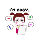 "V" pigtails baby（個別スタンプ：37）