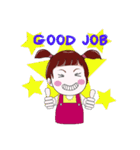 "V" pigtails baby（個別スタンプ：39）
