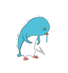 目が死んでるペンギン（個別スタンプ：24）