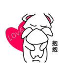I am Triangle rabbit（個別スタンプ：34）