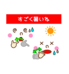 手話付き顔文字4（個別スタンプ：21）