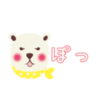 コワもて白クマさん（個別スタンプ：4）