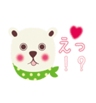 コワもて白クマさん（個別スタンプ：30）