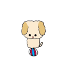 わたしのふわふわわんこ（個別スタンプ：1）