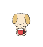 わたしのふわふわわんこ（個別スタンプ：3）