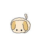 わたしのふわふわわんこ（個別スタンプ：4）