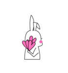 lovely rabbit, BunnyBunny（個別スタンプ：4）