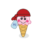 Delicious Cone Ice Cream（個別スタンプ：3）