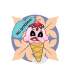 Delicious Cone Ice Cream（個別スタンプ：17）