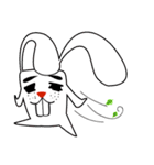 A Cute White Rabbit（個別スタンプ：1）