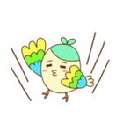 かわいいスズメの仲良しすずちゃん。（個別スタンプ：34）