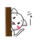 楽しい白猫（個別スタンプ：29）