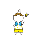 Little Girl ＆ Little Boy vol.1（個別スタンプ：3）