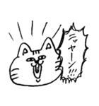 クールな赤ちゃんとシマシマ猫（個別スタンプ：21）