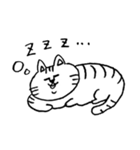 クールな赤ちゃんとシマシマ猫（個別スタンプ：32）