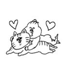 クールな赤ちゃんとシマシマ猫（個別スタンプ：38）
