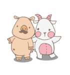 Piggo and Goaty（個別スタンプ：1）