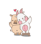 Piggo and Goaty（個別スタンプ：4）