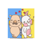 Piggo and Goaty（個別スタンプ：7）