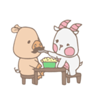 Piggo and Goaty（個別スタンプ：17）