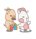 Piggo and Goaty（個別スタンプ：19）