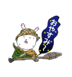 軍服うさぎ（個別スタンプ：8）