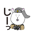 軍服うさぎ（個別スタンプ：29）