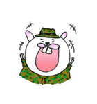 軍服うさぎ（個別スタンプ：37）