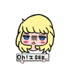 Interesting Blondie-Girl（個別スタンプ：8）