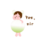 flower,fruit and vegetable babies（個別スタンプ：32）