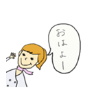 母と子の会話に〜教えて！育乳先生！〜（個別スタンプ：1）