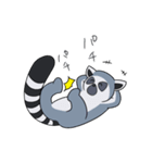 激しいワオキツネザル（個別スタンプ：22）